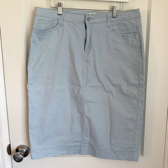 Jade Mackenzie Apparel Dresses & Skirts - Jade Mackenzie Apparel Blue Knee-Length Pencil Skirt